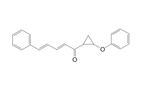 (2E,4E)-1-Oxo-5-phenyl-2,4-pentadienyl 2-(phenyloxy)cyclopropyl Ketone
