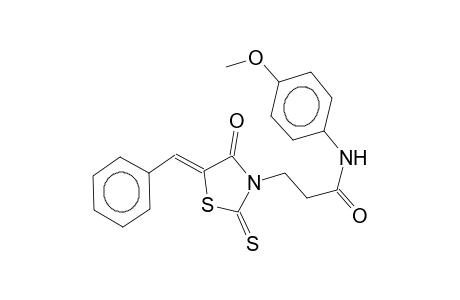 5-benzylidene-3-[2-(4-methoxyphenylcarbamoyl)ethyl]thiazolidine-2-thione-4-one