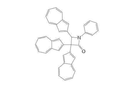 Tri(2-azulenyl)1-phenylazetidin-2-one