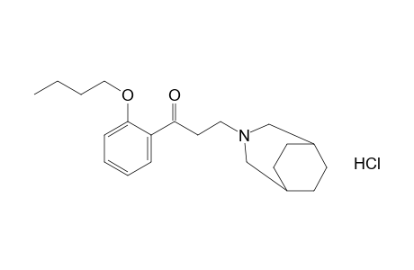 3-(3-azabicyclo[3.2.2]non-3-yl)-2'-butoxypropiophenone, hydrochloride
