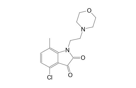 4-chloro-7-methyl-1-[2-(4-morpholinyl)ethyl]-1H-indole-2,3-dione