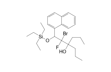 2-Bromo-2-fluoro-1-(1-naphthyl)-3-propyl-1-trimethylsiloxy-3-hexanol