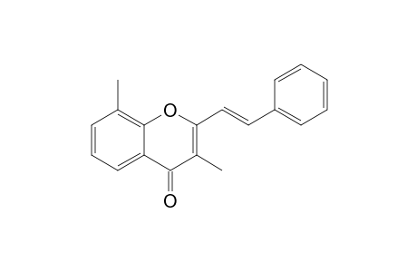 3,8-Dimethyl-2-[(E)-2-phenylethenyl]-1-benzopyran-4-one