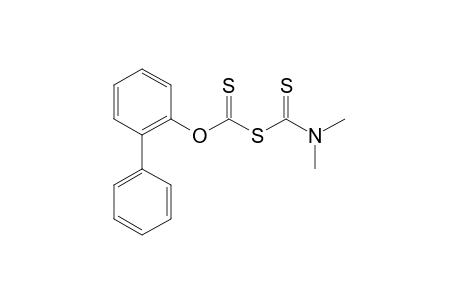 dimethyldithiocarbamic acid, anhydrosulfide with 2-biphenylylxanthic acid