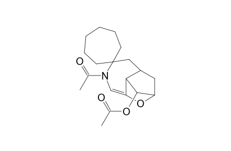 5-Acetyl-10-acetoxyspiro[5-aza-2-oxatricyclo[6.2.1.0(3,9)]undec-3-ene-6,1'-cycloheptane]