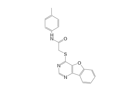 2-([1]benzofuro[3,2-d]pyrimidin-4-ylsulfanyl)-N-(4-methylphenyl)acetamide
