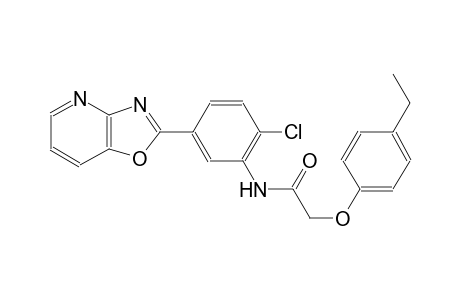 acetamide, N-(2-chloro-5-oxazolo[4,5-b]pyridin-2-ylphenyl)-2-(4-ethylphenoxy)-