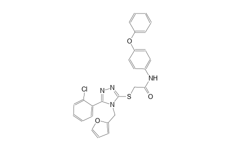 2-{[5-(2-chlorophenyl)-4-(2-furylmethyl)-4H-1,2,4-triazol-3-yl]sulfanyl}-N-(4-phenoxyphenyl)acetamide