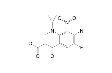 7-AMINO-1-CYCLOPROPYL-6-FLUORO-8-NITRO-4-OXO-1,4-DIHYDROQUINOLINE-3-CARBOXYLIC-ACID