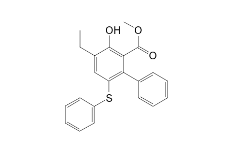 Methyl 4-Ethyl-3-hydroxy-6-(phenylsulfanyl)-1,1'-biphenyl-2-carboxylate