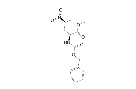 Methyl (2RS,4RS)-2-(benzyloxycarbonylamino)-4-nitropentanoate