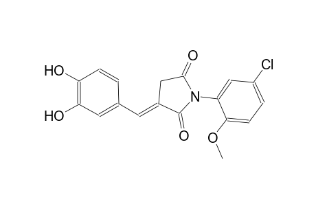 2,5-pyrrolidinedione, 1-(5-chloro-2-methoxyphenyl)-3-[(3,4-dihydroxyphenyl)methylene]-, (3E)-