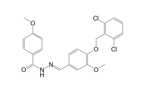 N'-((E)-{4-[(2,6-dichlorobenzyl)oxy]-3-methoxyphenyl}methylidene)-4-methoxybenzohydrazide