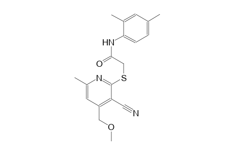 acetamide, 2-[[3-cyano-4-(methoxymethyl)-6-methyl-2-pyridinyl]thio]-N-(2,4-dimethylphenyl)-