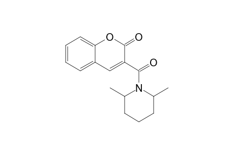 3-[(2,6-Dimethyl-1-piperidinyl)carbonyl]-2H-chromen-2-one