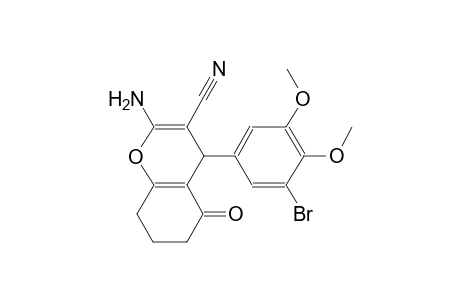 4H-1-benzopyran-3-carbonitrile, 2-amino-4-(3-bromo-4,5-dimethoxyphenyl)-5,6,7,8-tetrahydro-5-oxo-