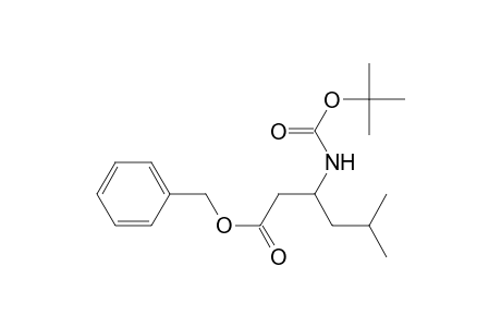 Benzyl 3-[(t-butoxy)carbonyl]amino-5-methylhexanoate