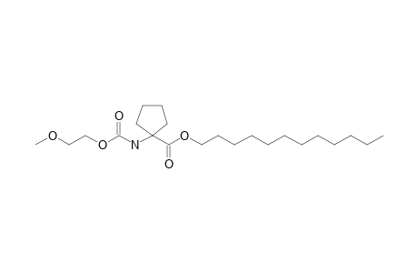 1-Aminocyclopentanecarboxylic acid, N-(2-methoxyethoxycarbonyl)-, dodecyl ester