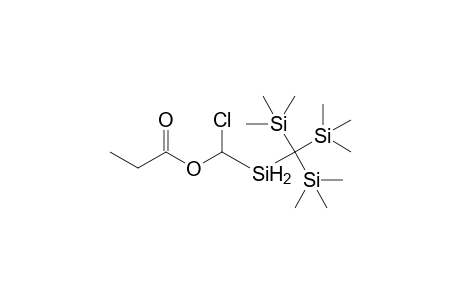 Tris(trimethylsilyl)methylsilyl(chloro)methyl propanoate
