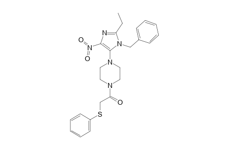 1-[4-(1-BENZYL-2-ETHYL-4-NITRO-1H-IMIDAZOL-5-YL)-PIPERAZIN-1-YL]-2-(PHENYLTHIO)-ETHANONE
