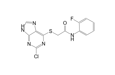acetamide, 2-[(2-chloro-9H-purin-6-yl)thio]-N-(2-fluorophenyl)-