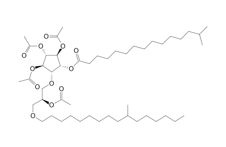 [(1R,2R,3S,4R,5R)-2,3,4-triacetoxy-5-[(2S)-2-acetoxy-3-(10-methylhexadecoxy)propoxy]cyclopentyl] 14-methylpentadecanoate