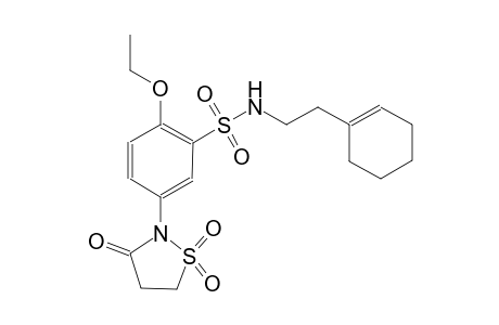 benzenesulfonamide, N-[2-(1-cyclohexen-1-yl)ethyl]-5-(1,1-dioxido-3-oxo-2-isothiazolidinyl)-2-ethoxy-