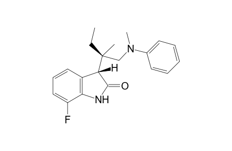 (3R,1'R)-7-Fluoro-3-{2'-methyl-1'-[methyl(phenyl)amino]butan-2'-yl}indolin-2-one