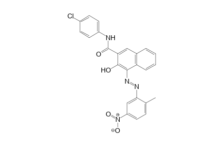 2-Naphthalenecarboxamide, N-(4-chlorophenyl)-3-hydroxy-4-[(2-methyl-5-nitrophenyl)azo]-