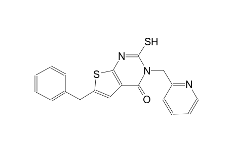 6-benzyl-3-(2-pyridinylmethyl)-2-sulfanylthieno[2,3-d]pyrimidin-4(3H)-one