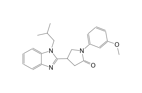 4-(1-isobutyl-1H-benzimidazol-2-yl)-1-(3-methoxyphenyl)-2-pyrrolidinone