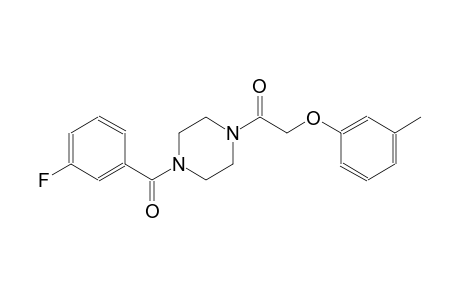 piperazine, 1-(3-fluorobenzoyl)-4-[(3-methylphenoxy)acetyl]-