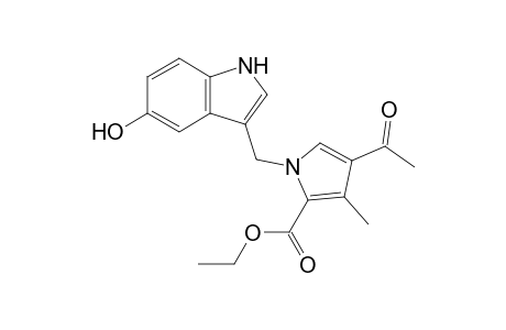 5-Hydroxy-3-[(3-acetyl-4-methyl-5-ethoxycarbonyl)pyrrolylmethyl]indole