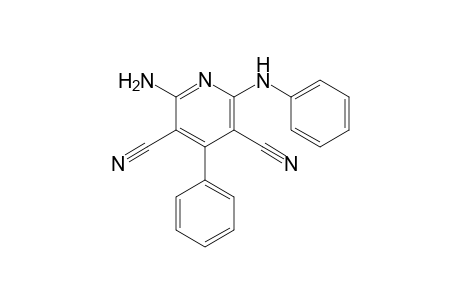 2-Amino-4-phenyl-6-(phenylamino)pyridine-3,5-dicarbonitrile