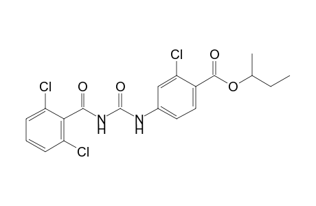 Benzoic acid, 2-chloro-4-[[[(2,6-dichlorobenzoyl)amino]-carbonyl]amino]-, 1-methylpropyl ester