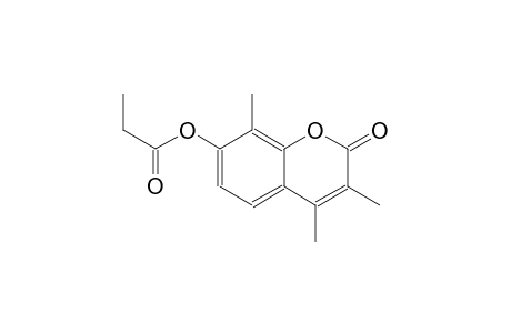 3,4,8-trimethyl-2-oxo-2H-chromen-7-yl propionate