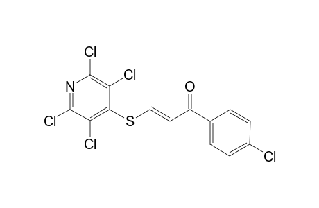 (E)-1-(4-chlorophenyl)-3-(2,3,5,6-tetrachloropyridin-4-yl)sulfanylprop-2-en-1-one