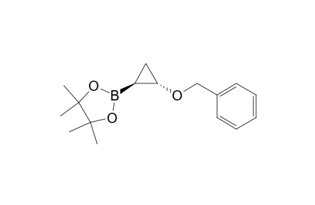 2-[(trans)-2-(benzyloxy)cyclopropyl]-4,4,5,5-tetramethyl-1,3,2-dioxaborolane