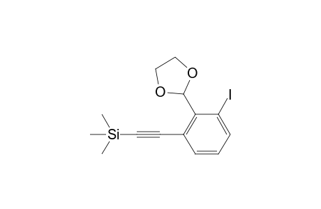 2-(2'-Iodo-6'-((trimethylsilyl)ethynyl)phenyl)-1,3-dioxolane