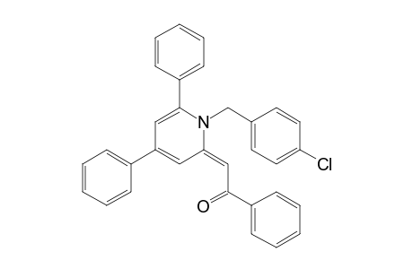 (2E)-2-[1-(4-chlorobenzyl)-4,6-diphenyl-2-pyridylidene]-1-phenyl-ethanone
