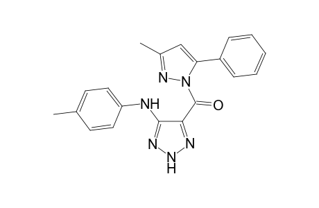 (3-Methyl-5-phenyl-1H-pyrazol-1-yl)-[5-(p-tolylamino)-2H-1,2,3-triazol-4-yl]methanone