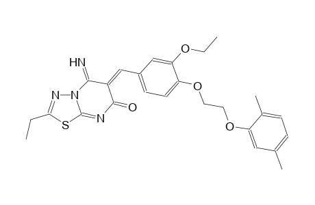 7H-[1,3,4]thiadiazolo[3,2-a]pyrimidin-7-one, 6-[[4-[2-(2,5-dimethylphenoxy)ethoxy]-3-ethoxyphenyl]methylene]-2-ethyl-5,6-dihydro-5-imino-, (6Z)-
