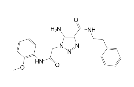5-amino-1-[2-(2-methoxyanilino)-2-oxoethyl]-N-(2-phenylethyl)-1H-1,2,3-triazole-4-carboxamide