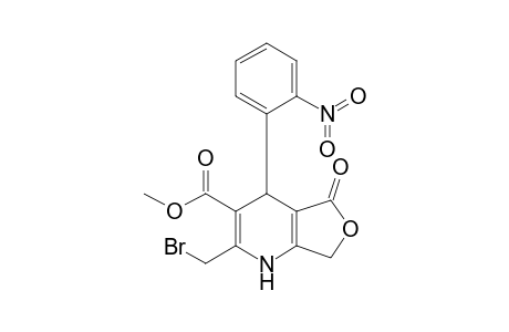Methyl 2-(bromomethyl)-4-(2'-nitrophenyl)-5-oxo-1,4,5,7-tetrahydro-furo[3,4-b]pyridine-3-carboxylate