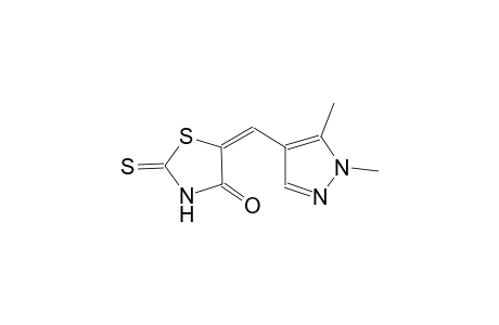 (5E)-5-[(1,5-dimethyl-1H-pyrazol-4-yl)methylene]-2-thioxo-1,3-thiazolidin-4-one