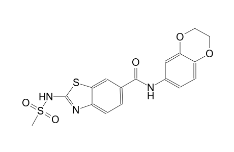 6-benzothiazolecarboxamide, N-(2,3-dihydro-1,4-benzodioxin-6-yl)-2-[(methylsulfonyl)amino]-