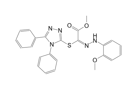 methyl (2E)-[(4,5-diphenyl-4H-1,2,4-triazol-3-yl)sulfanyl][(2-methoxyphenyl)hydrazono]ethanoate
