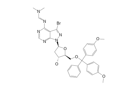 3-BROMO-1-[2-DEOXY-5-O-(4,4'-DIMETHOXYTRIPHENYLMETHYL)-BETA-D-ERYTHRO-PENTOFURANOSYL]-4[[(DIMETHYLAMINO)-METHYLIDENE]-AMINO]-1H-PYRAZOLO-