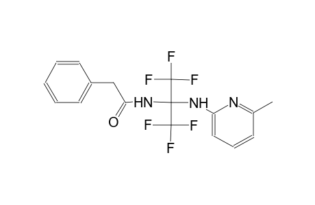 2-phenyl-N-[2,2,2-trifluoro-1-[(6-methyl-2-pyridinyl)amino]-1-(trifluoromethyl)ethyl]acetamide