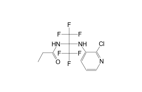 Propionamide, N-[1-(2-chloropyridin-3-ylamino)-2,2,2-trifluoro-1-trifluoromethylethyl]-